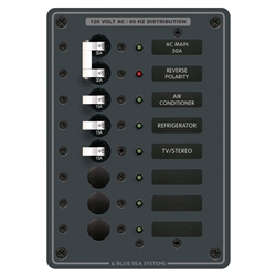 Traditional Metal Panel - AC Main + 6 Positions